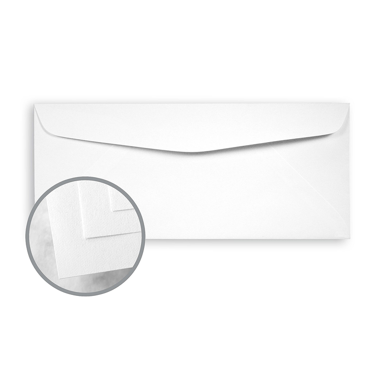 Mohawk Opaque Smooth White 60 lb. Text Commercial Flap - No. 10 Envelopes 500 per Box